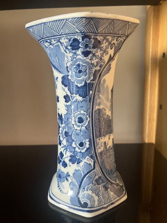 Jarrón Hexagonal Azul de Delft - Set de 2, Jarrones, Cerámica (foto 6 de 12)