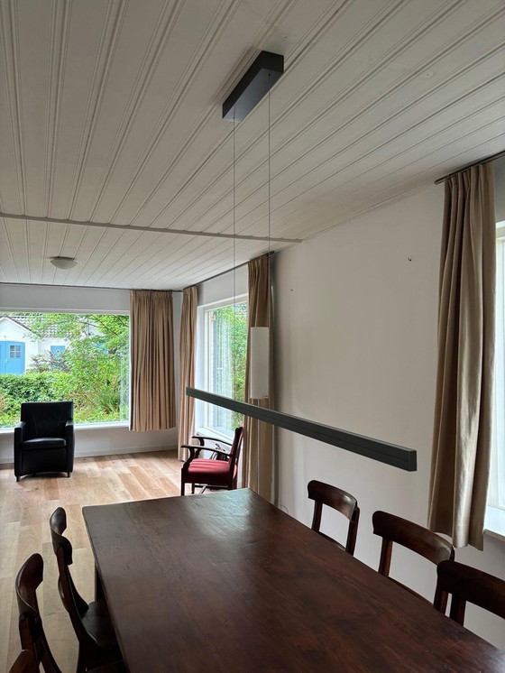 Image 1 of Lámpara colgante de metal color plata/antracita como nueva