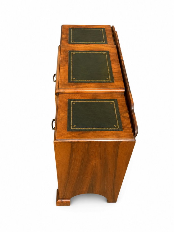 Scrivania a piedistallo in stile inglese – Scrivanie, Wood, Leather (photo 5 of 6)