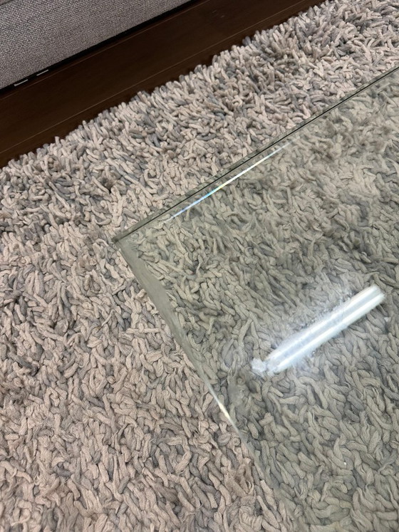 Table basse Van Beek Abel comme neuve + GARANTIE, Tables basses, Verre, rvs, Transparent, Modern (photo 6 sur 7)
