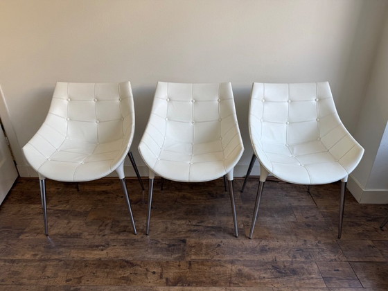 Image 1 of Witte Cassina Passion Stoel 6 x van Philippe Starck