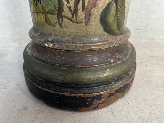 Image 1 of Antique French column - sunflowers