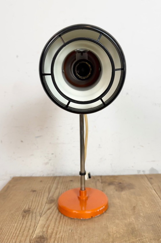 Image 1 of Lampe de table orange vintage, années 1970