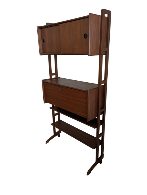 Vintage teak wall system, Simpla Lux