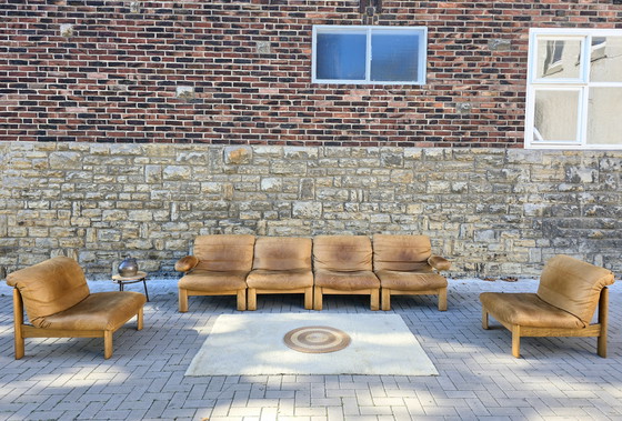 Image 1 of Ensemble de sièges, canapé, fauteuil, style vintage années 60-70, bancs, canapé modulable, style milieu du siècle