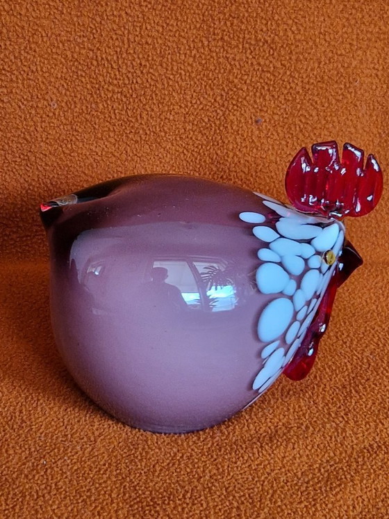 Image 1 of Gallina in vetro artistico