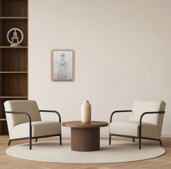 Image 1 of Moai-Zeichnungen mit Graphit.  A4 21x29cm