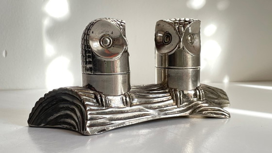 Image 1 of Service M.H. SEL POIVRE Metal Argenté VINTAGE