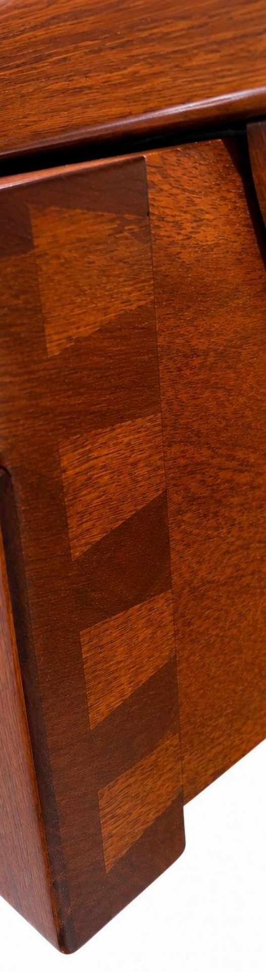 Unique Neoclassical / Biedermeier style Console table with antique-effect mirror insert, Wood, Glass, Brown (photo 3 of 5)