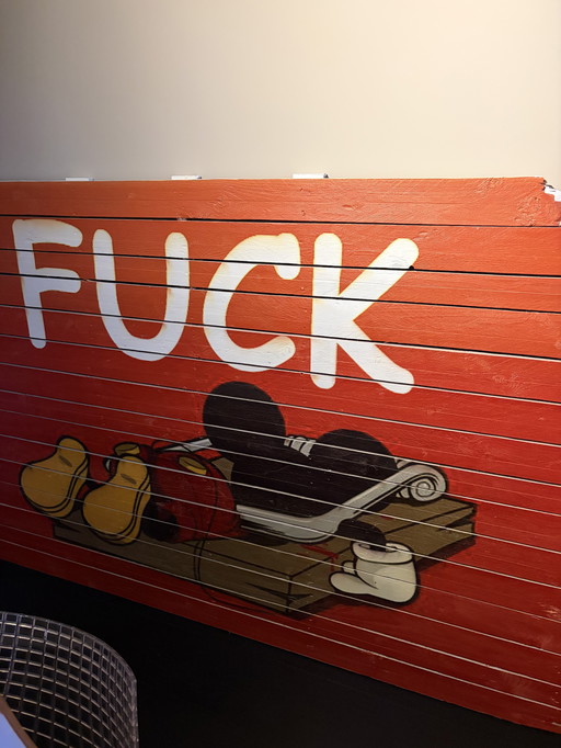 Mickey mouse in klem art piece