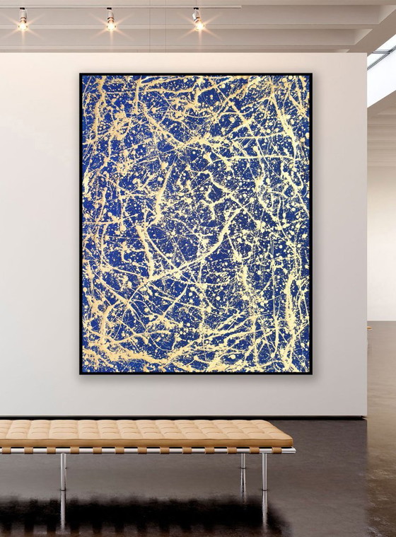 Jürgen Angeler - Golden Star Constellation – Peintures et dessins, Toile (photo 3 of 14)