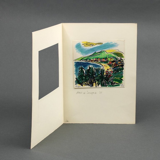 Image 1 of Willem Zwiers (1922 - 2019) - Cavi di Levagna - Italy - 1957 - mixed media on paper