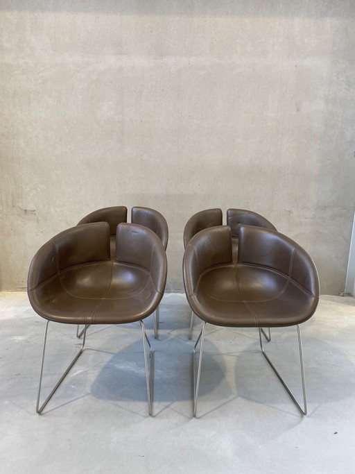 4x Moroso Fjord chair