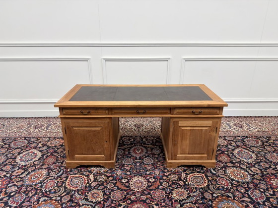 Scrivania Classica Inglese in Legno di Teak – Scrivanie, Leather, Wood (photo 4 of 18)