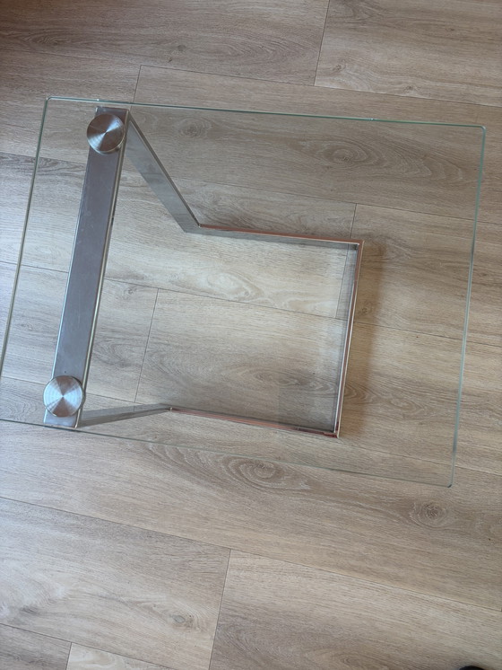 Image 1 of Gebra 80s side table glass chrome