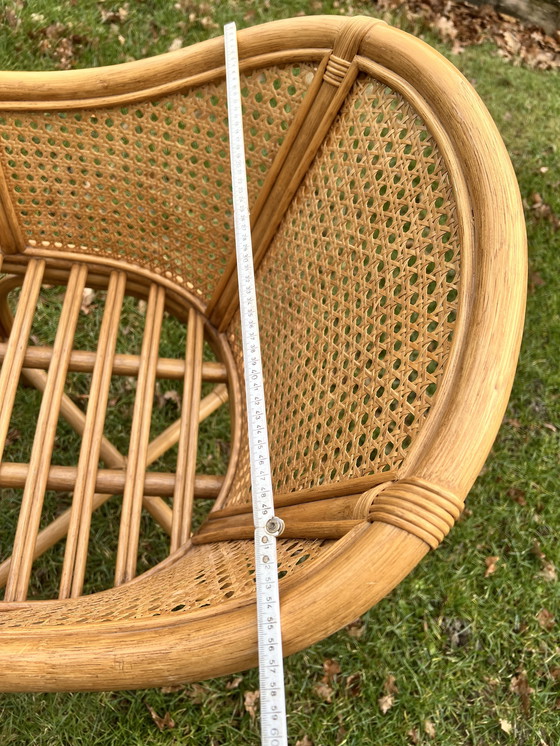 Image 1 of Due sedili avvolgenti in fettuccia e bambù