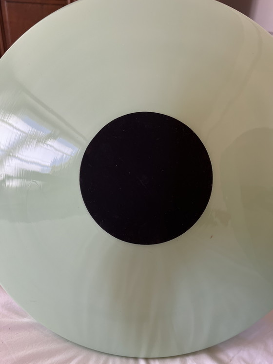 Image 1 of Paar Pendelleuchten aus Opalin Art Deco 1940