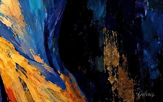 Acryl-Leinwandgemälde "Egyptia" (60x80 Cm) – Gemälde & Zeichnungen, Holz, Andere (photo 4 of 5)