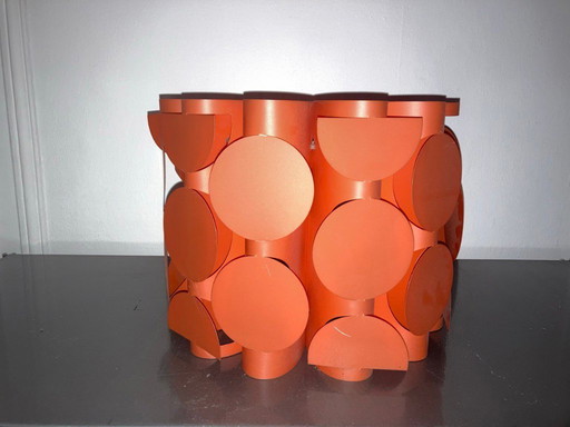 Hanging lamp Chandelier orange plastic vintage 70s