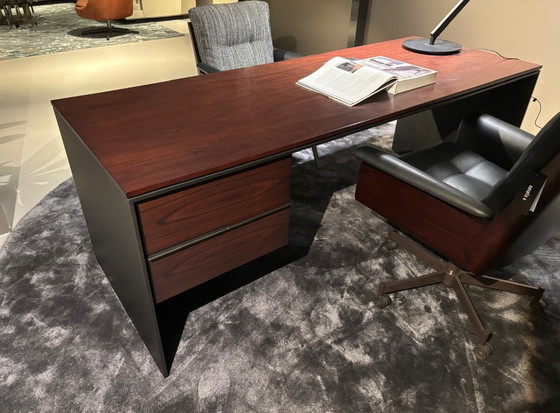 Image 1 of Minotti Linha Desk Studio Palisander Bronze Showmodel 2024