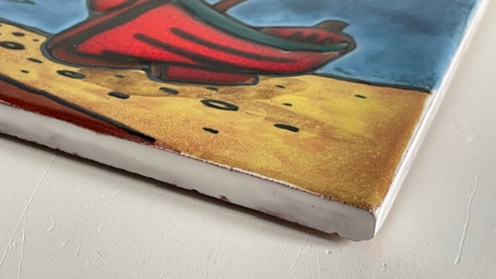 Image 1 of Decorazione murale in ceramica vintage