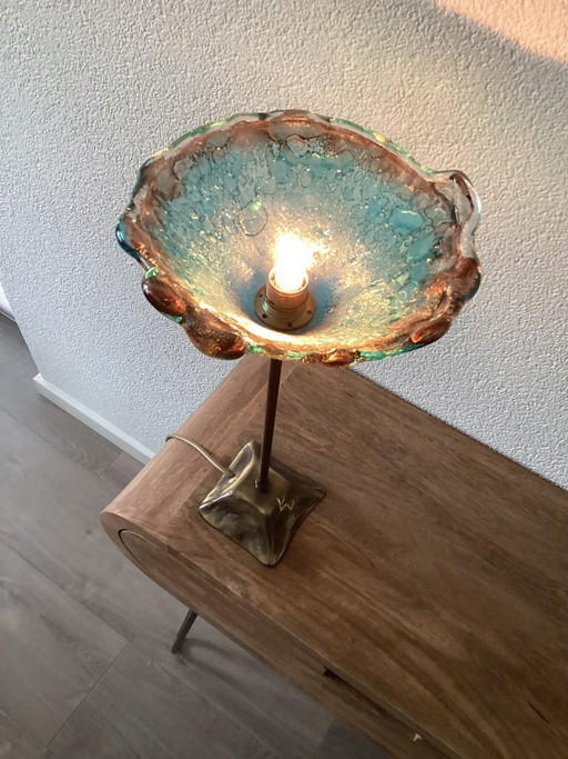Floor lamp, handmade in Greece