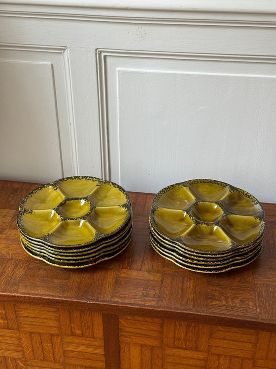 Set of 12 Gien Oyster Plates – Crockery, Ceramic (photo 14 of 20)