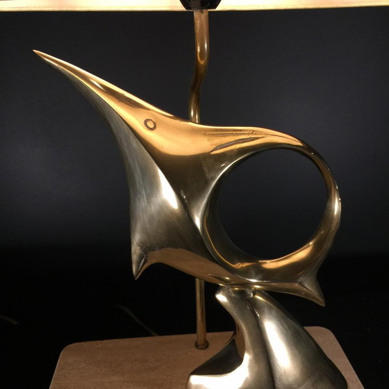 Modernist Sculptural Table Lamp, 1960 – Bronze, Metal, Design (photo 2 of 17)