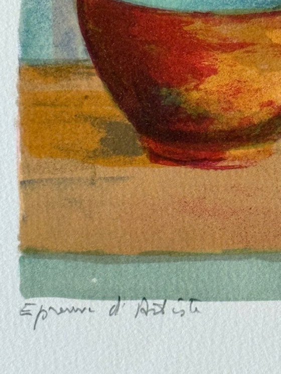 Image 1 of Lithografie "Boeket van bloemen" van Pierre Marie Rudelle