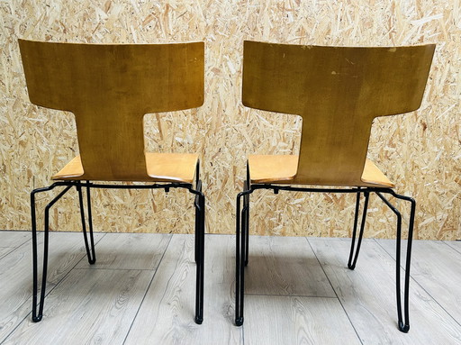 2x John Hutton En Donghia 'Anziano' Stoelen