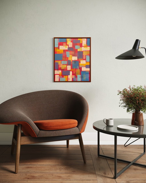 Blocchi acrilici su tela