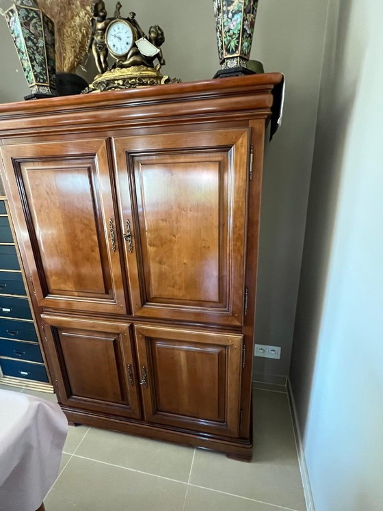 Image 1 of 5-teiliges Wohnzimmer-Set – Hochwertiges klassisches Kirschholz