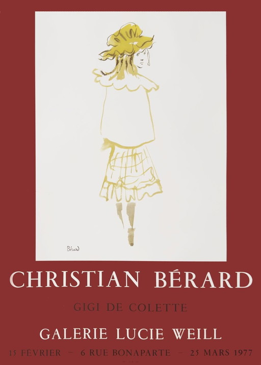 Christian BERARD Expo 77 - Galerie Lucie Weill poster 1977