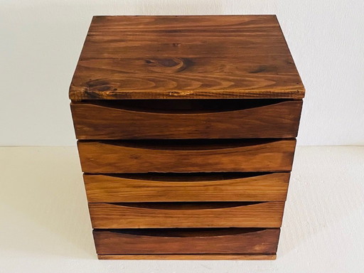 Mobiletto portadocumenti/organizzatore da scrivania di metà secolo