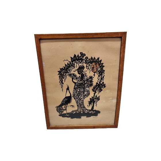 Image 1 of Art Deco silhouette knipsels gesigneerd Klein, jaren 20/30