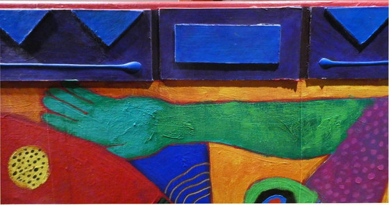 Image 1 of CLEMENS BRIELS - Uniek Meesterwerk "Touched to the Core" (130x100cm) - Gesigneerd + Certificaat