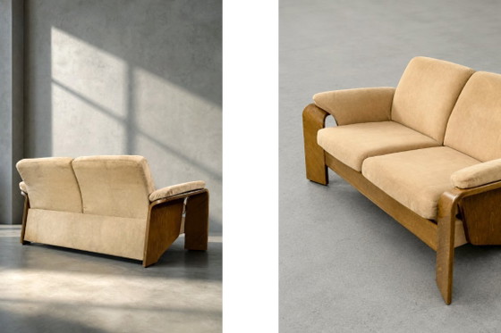 Image 1 of Mid-Century Norwegian Modern Pegasus 2-Seater Sofa with Low Back from Ekornes, 2000s