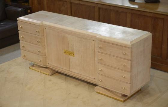 Image 1 of Buffet Art Déco moderniste signé Pechon (MOF 1941) pour le décorateur Pebreuil