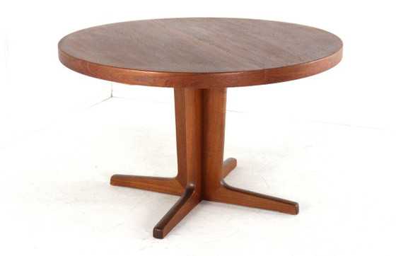 Image 1 of Danish design vintage round dining table extendable dining table