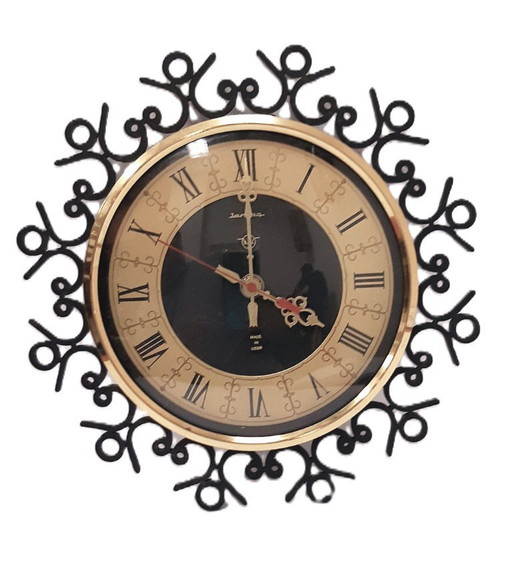 Vintage Quartz Wall Clock Jantar - 1980s