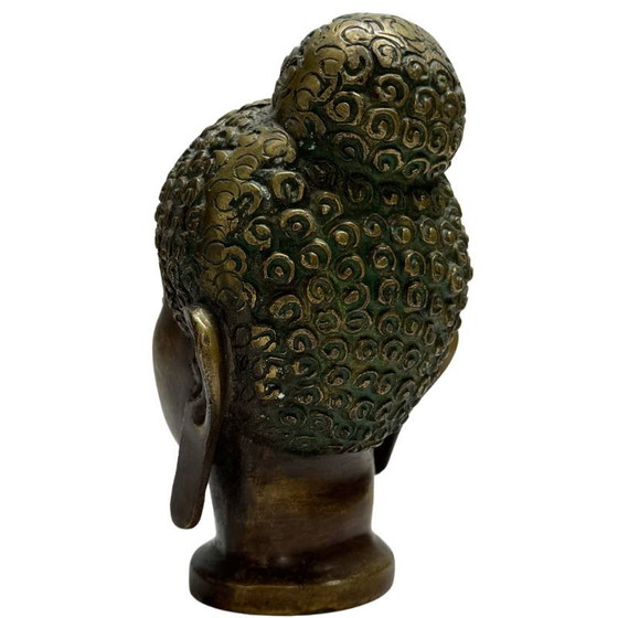 Antigua Cabeza de Buda de Bronce – India – Lote 468 – Esculturas, Bronze (photo 6 of 9)