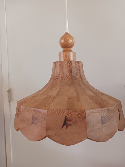 2 Swedish pine pendant lamps