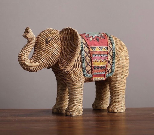 Chair - Rattan, Resin - Rattan elephant chair
