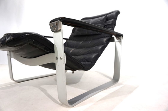 Image 1 of Poltrona lounge in pelle Asko Pulkka di Ilmari Lappalainen, 1960
