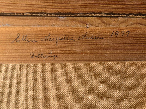Dipinto a olio di paesaggio vintage originale - 1977 – Dipinti e disegni, Tela (photo 12 of 12)