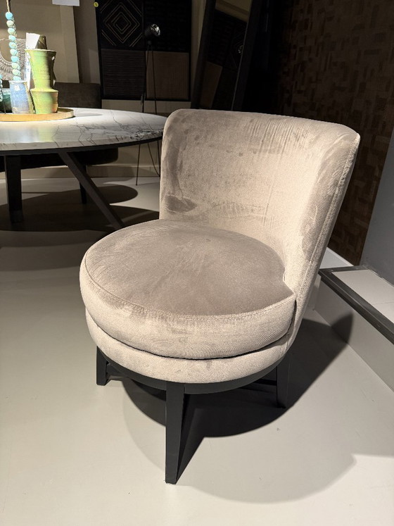 4 Dining Armchairs Manufacturer Keijser & Co Model Nolita – Dining chairs, Velvet, Wood (photo 5 of 5)