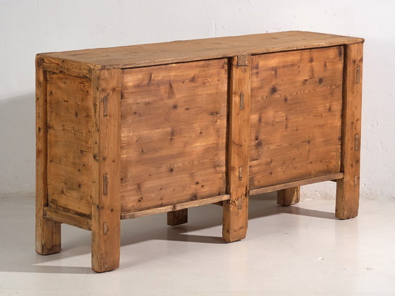 Groot antiek dressoir (ca. 1900) #10, Hout, IJzer, Bruin (foto 59 van 59)