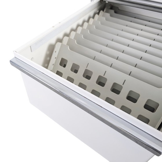 Image 1 of Armoire de bureau roulante USM Haller blanche Fritz Trolley2