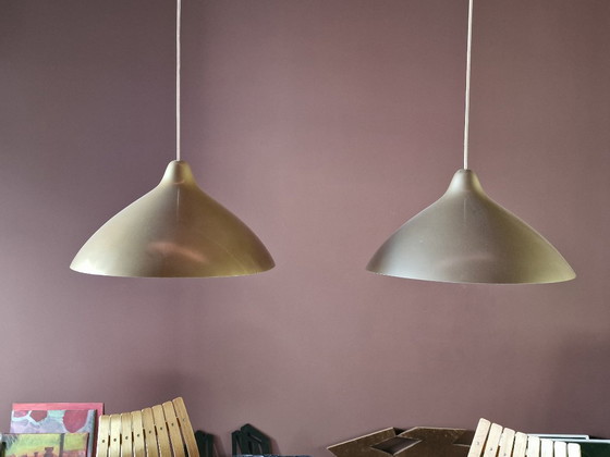 2 Lampade a sospensione Design Vintage Lisa Johansson-Pape – Stockman-orno, Silver (photo 10 of 10)