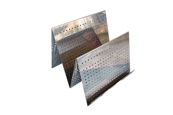 Image 1 of Design-Prospekt- und Zeitungsständer - silbernes Metall